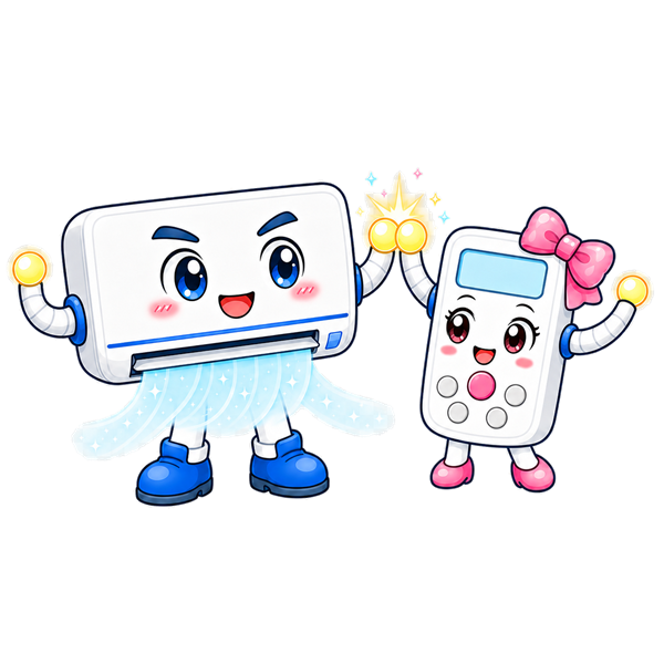 エアいる.com イメージキャラクター エアいるさんとリモ子ちゃん