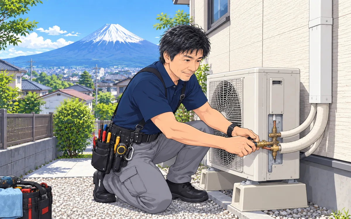沼津市のエアコン取り付け・取り外し｜ネット購入（持ち込み）工事だけOK｜ひでさん空調工房.comの挿絵