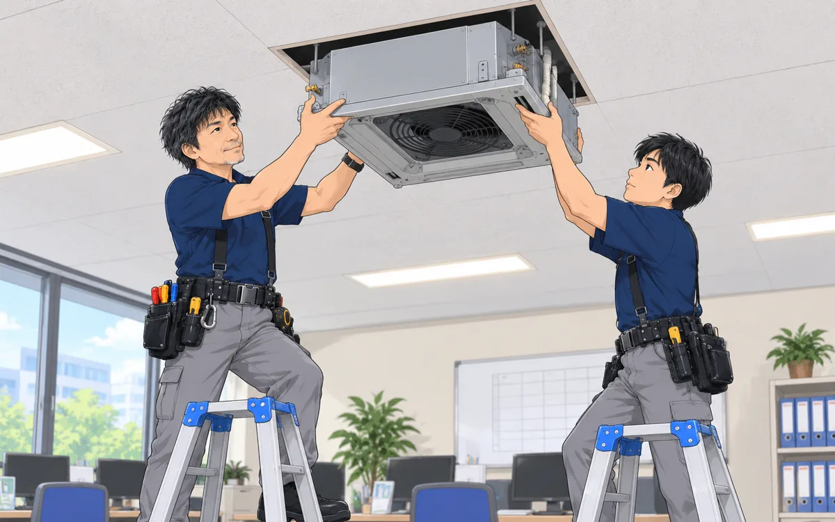 業務用店舗用エアコンお見積り例の挿絵